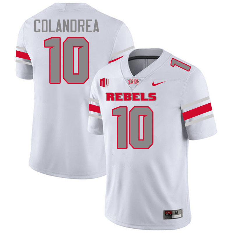 #10 Anthony Colandrea UNLV Rebels College Football Jersey Stitched-White